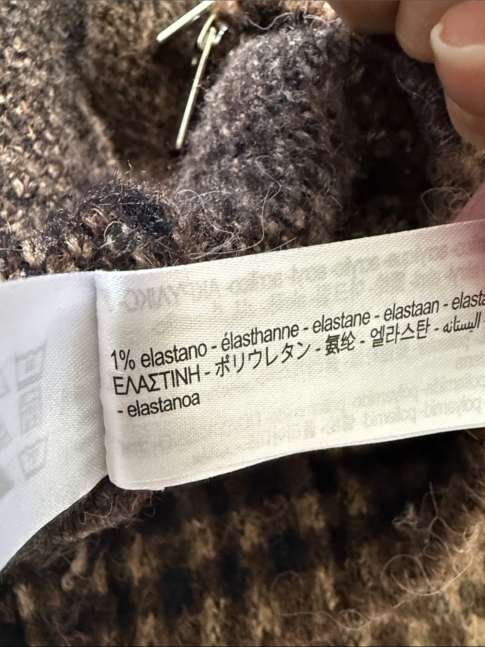 Zara half zip brown plaid sweater S - Picture 8 of 8
